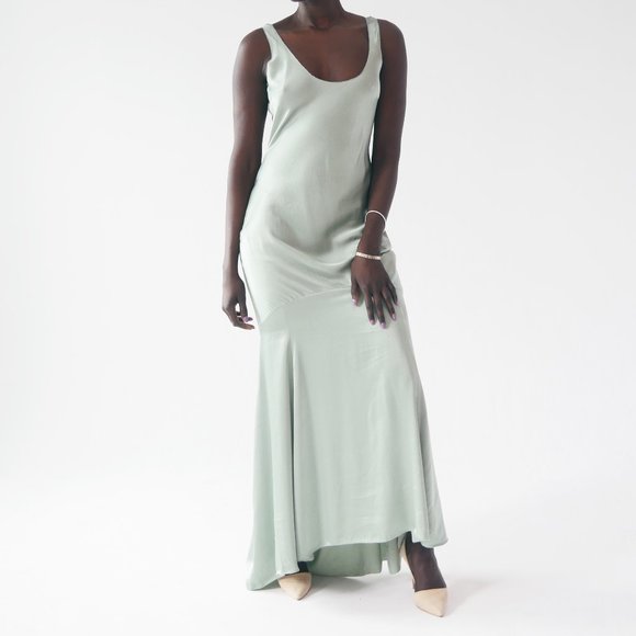 New! Top Shop – Satin Fish Tail Gown - Picture 1 of 2